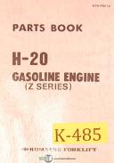 Komatsu-Komatsu Forklift H-20 Gasoline Engine Parts Book Manual Year (1988)-H-20-06